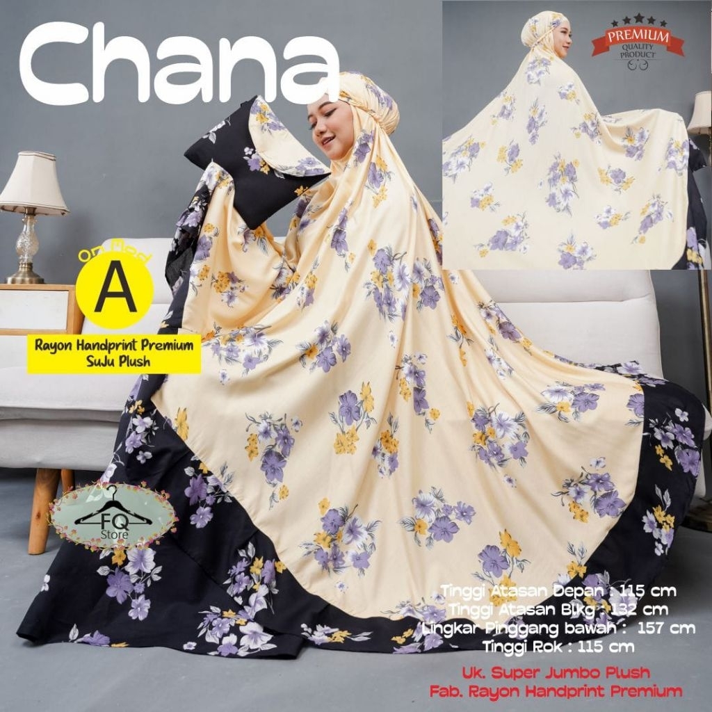 Chana Mukena // Mukena Dewasa // Mukena Jumbo // Mukena Cantik // Mukena Kekinian