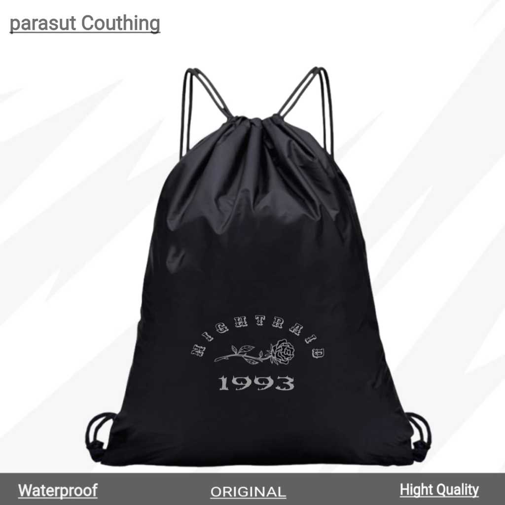 AZK - Tas Serut Multifungsi Bahan Parasut Anti Air Tas Serut Gymsack