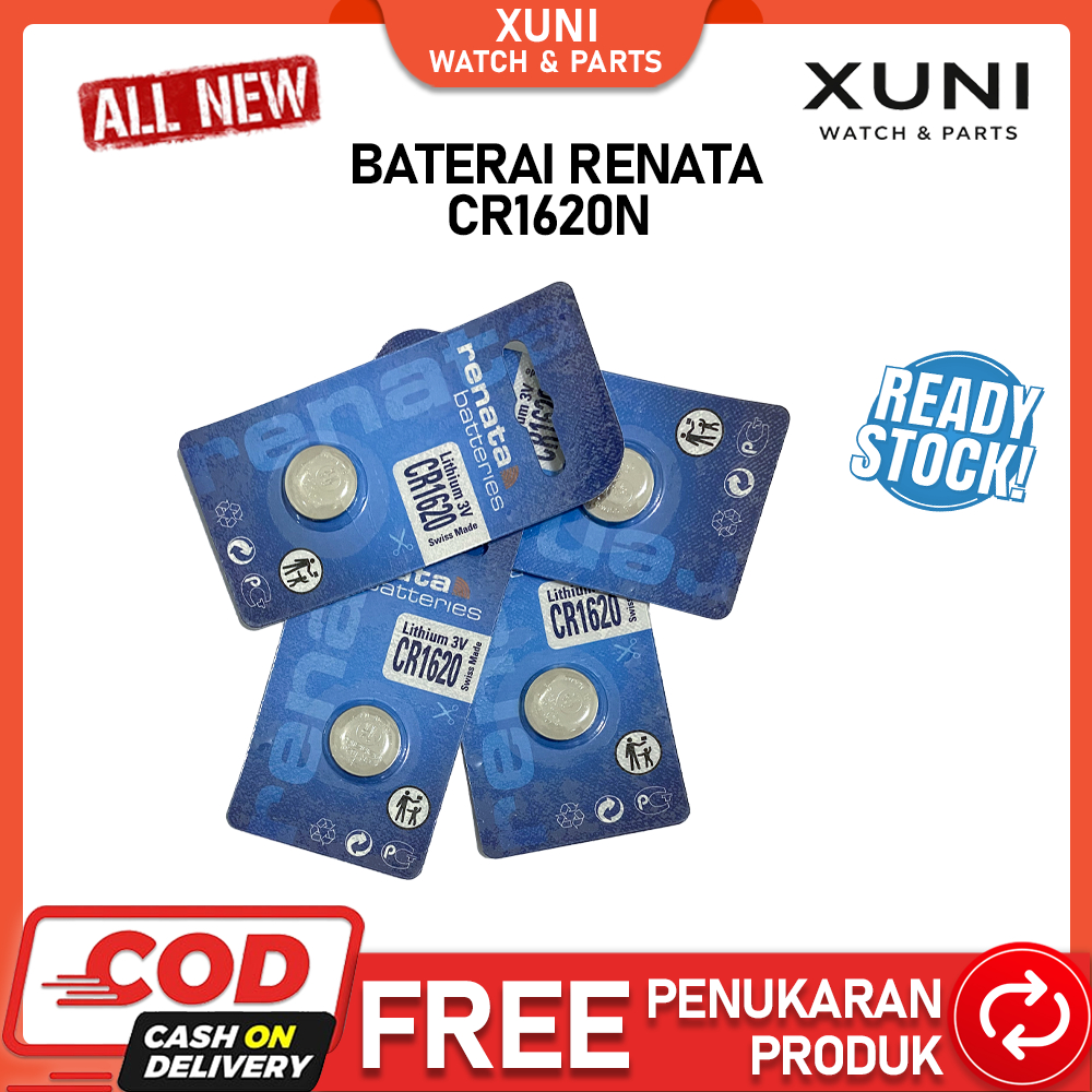 Baterai RENATA CR1620 CR 1620 Battery RENATA CR1620 CR 1620 Batre RENATA CR1620 CR 1620 Original