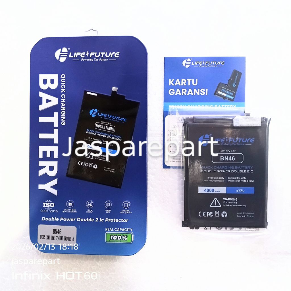 BATRE LF BN46 DOUBLE POWER XIAOMI REDMI 7 / REDMI NOTE 8