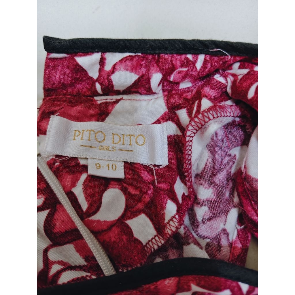 preloved baju atasan bawahan imlek anak perempuan 9-10th