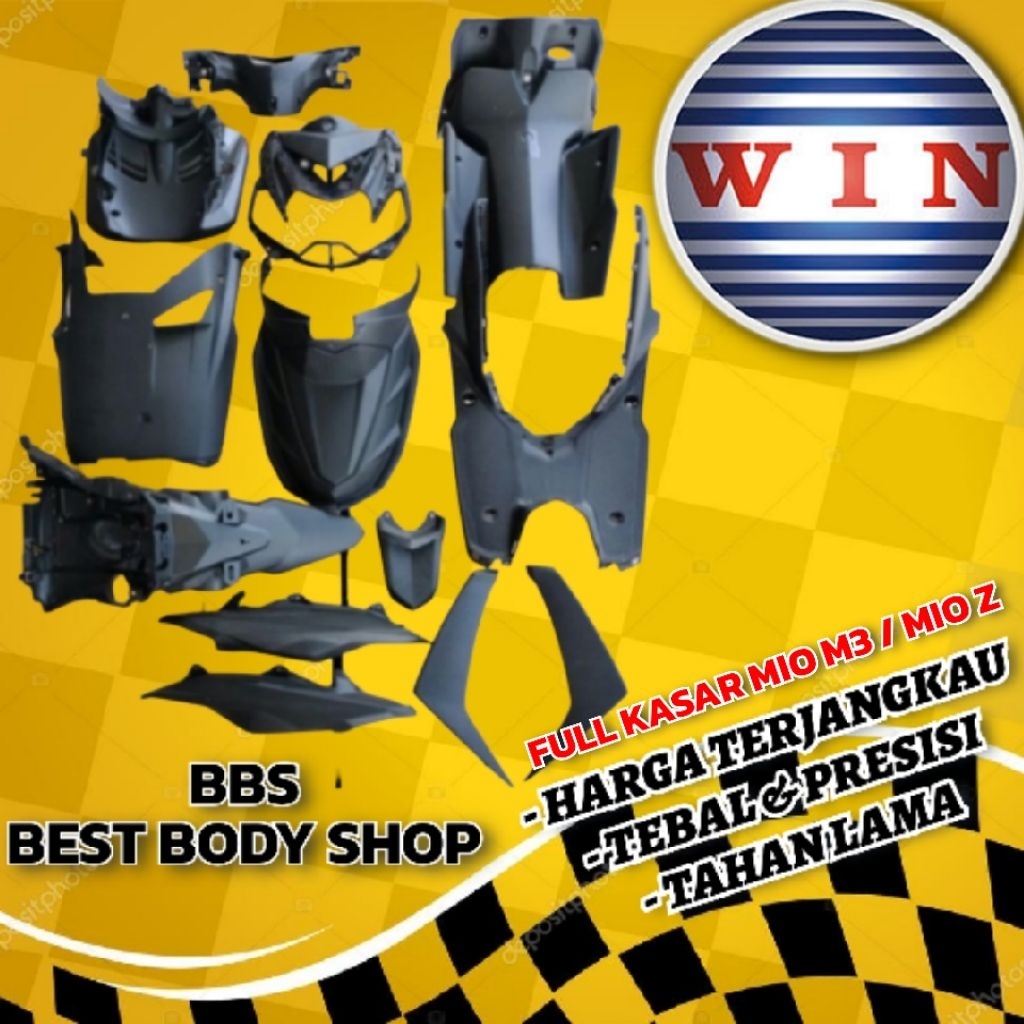Full Cover Body Kasar Yamaha Mio M3 125 | Bodi Kasar Mio M3 125