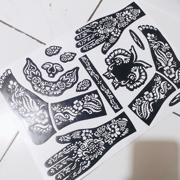 Sticker tato / stiker tato / bindi tempel / tato kaki