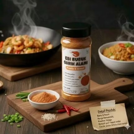 udang ebi bubuk kering 70gram Gurih Alami hemat&praktis