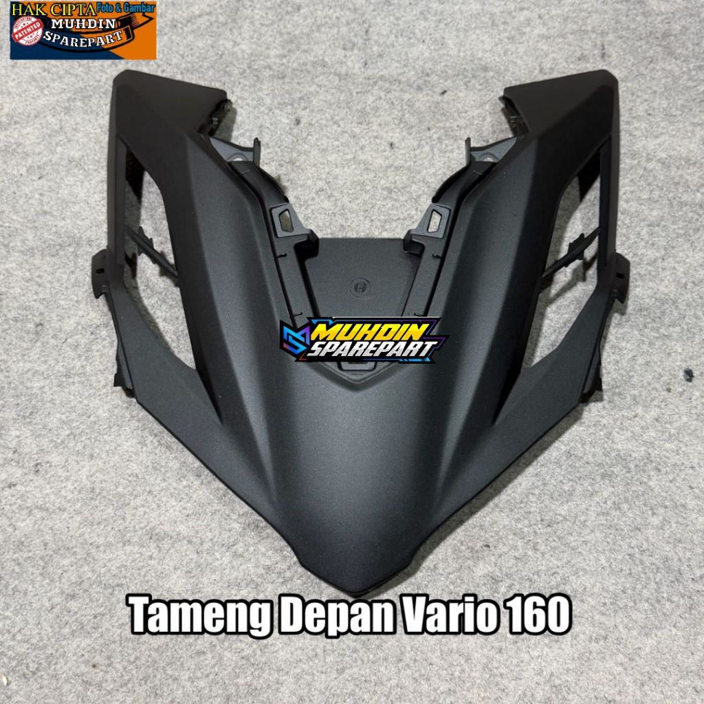 Cover Panel Tameng Body Depan Vario 160 ABS / CBS Hitam Doff