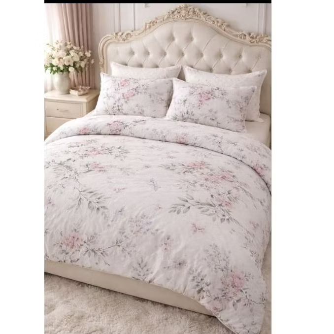 beddcover bulu angsa** preloved** alas kasur sprei gembul bed cover