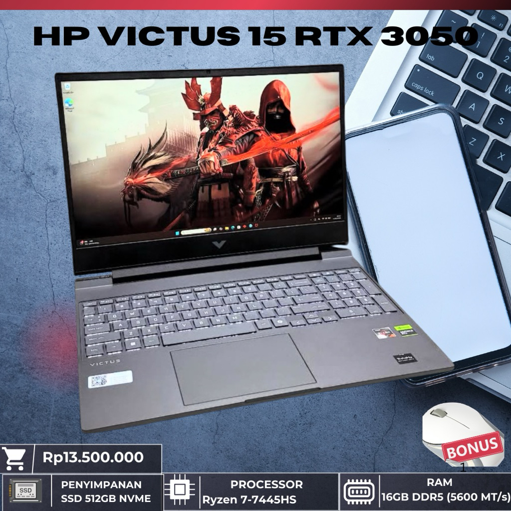 laptop gaming victus 15 rtx 3050