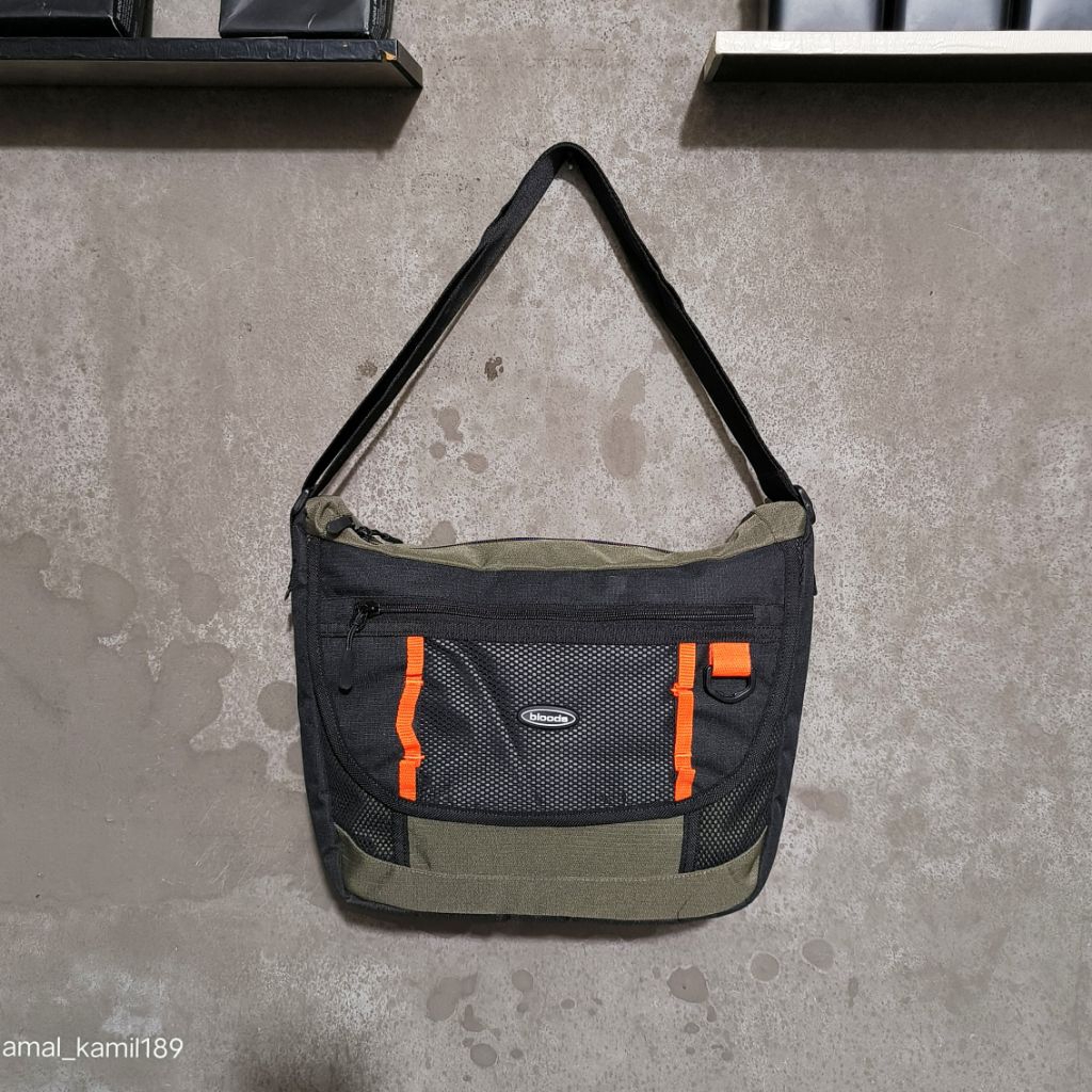 TAS SELEMPANG WAISTBAG BLOODS VORGA BLACK OLIVE ORIGINAL.