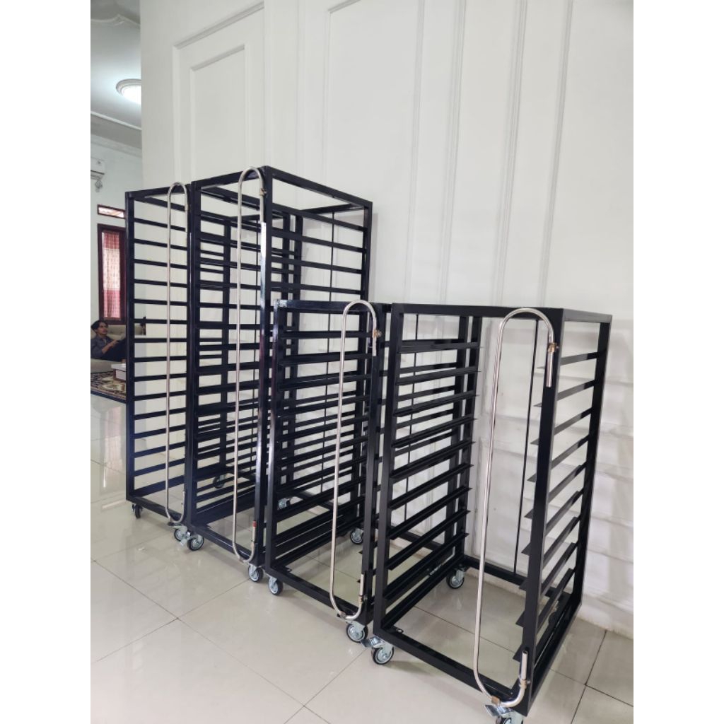 Rak Troli Susun / Rak Troli Loyang / Rack Trolley Bakery / Rak Troli Roti / Rak Troli Susun Stainles