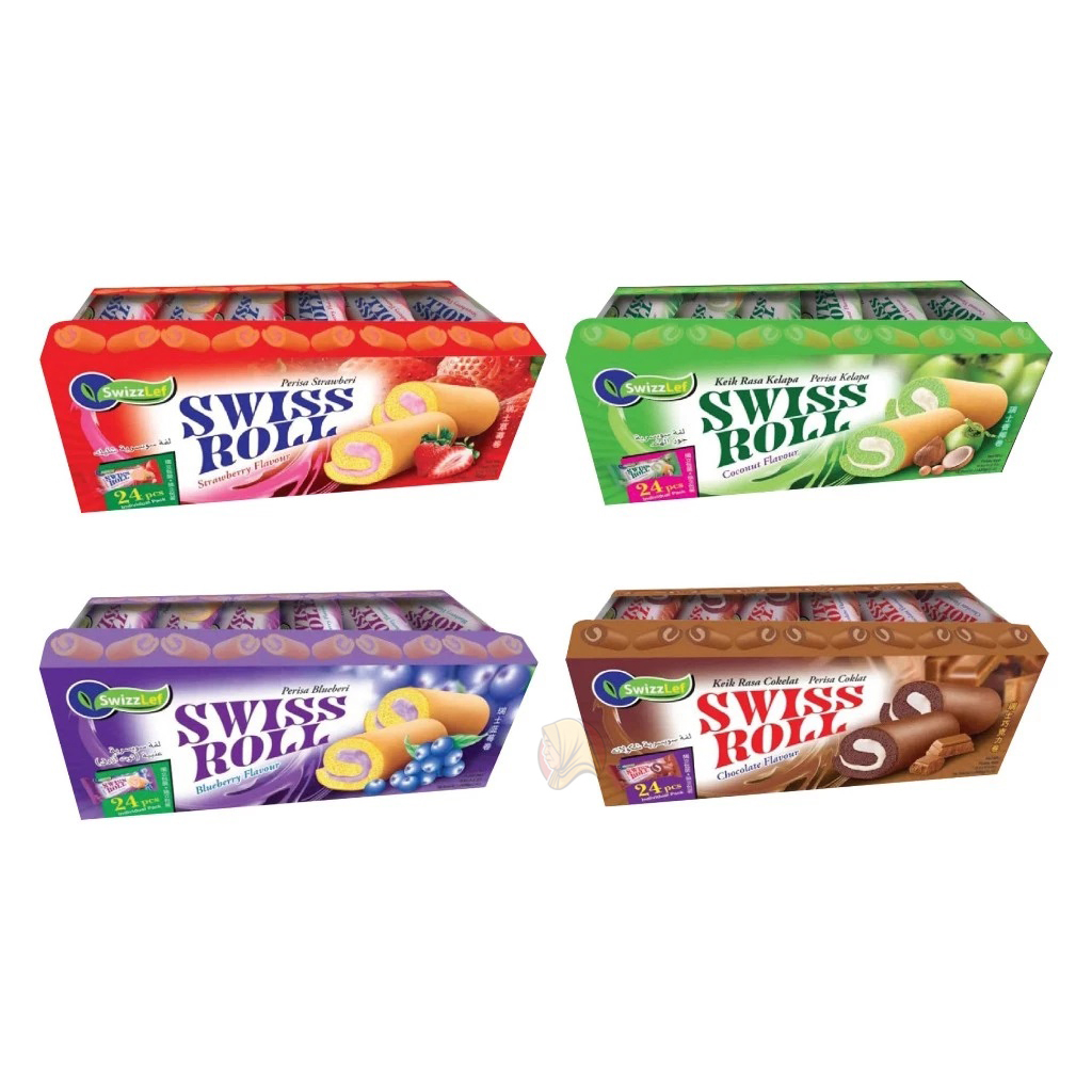 Cake Swiss Roll SwissLef London Cake 24pcs