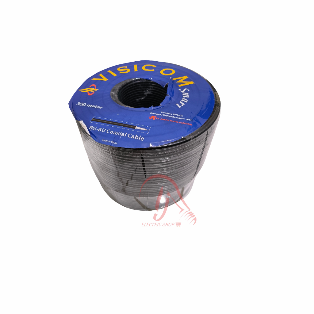 VISICOM KABEL ANTENA TV 5C 300 METER / KABEL TV 5C / KABEL ANTENA TV VISICOM 5C PANJANG 300 METER