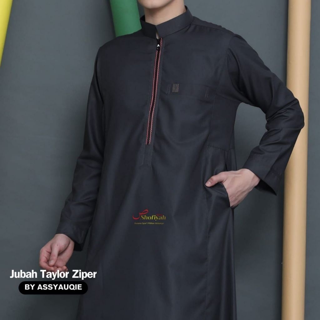 Jubah Taylor Ziper Assyauqie