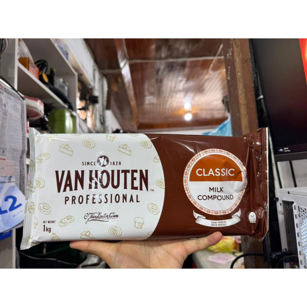 Milk Chocolate Compound Van Houten / Coklat Compound Susu Van Houten - 1 KG