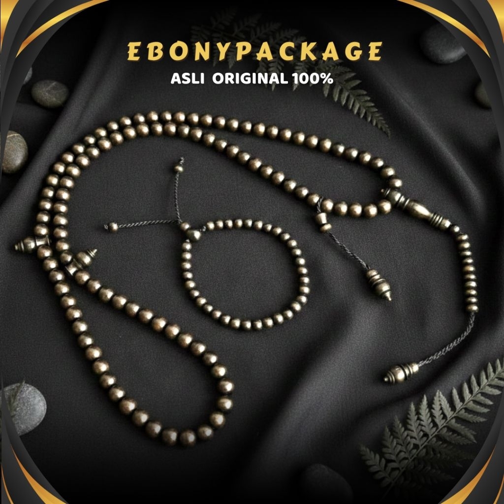 PROMO Paket Gelang Tasbih Kayu Unik Black Wood Ebony Eboni Hitam ASLI ORIGINAL Sulawesi