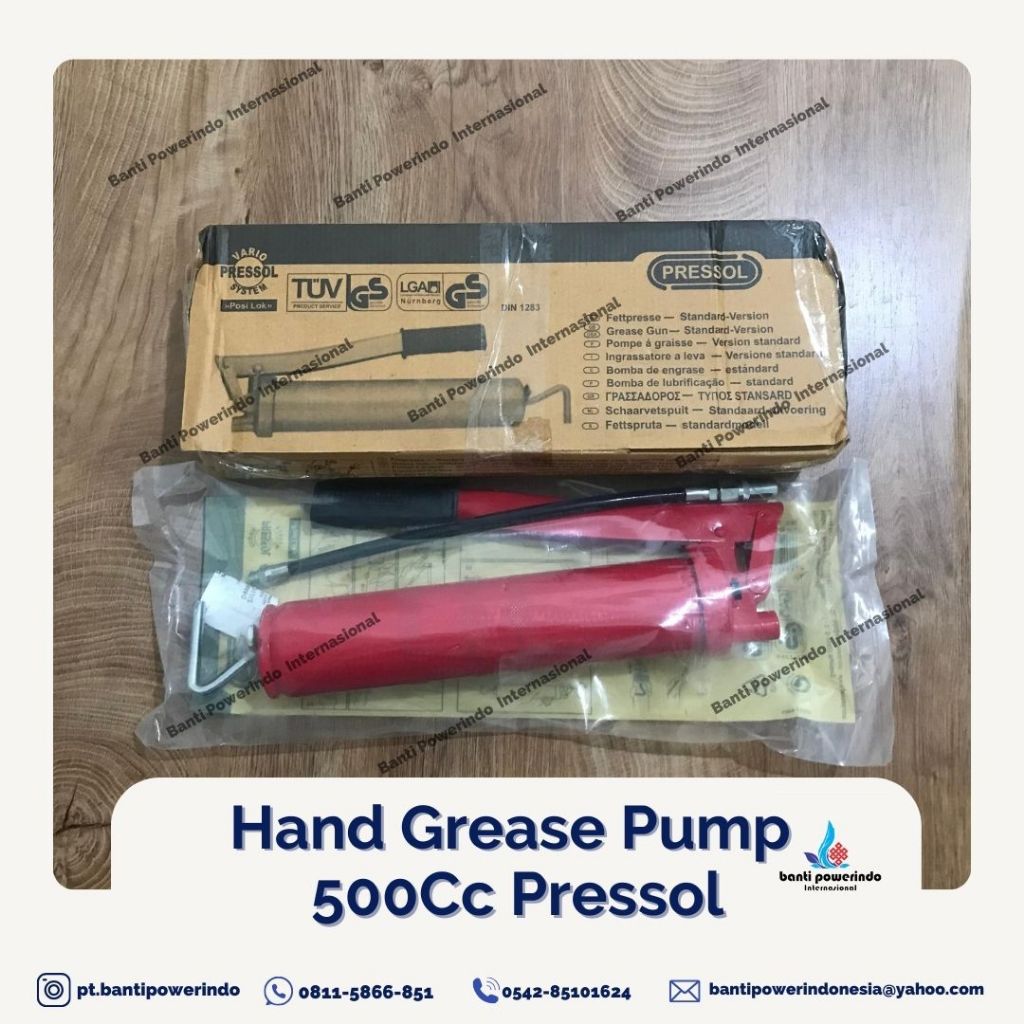 POMPA MANUAL HAND GREASE GUN 500cc PRESSOL