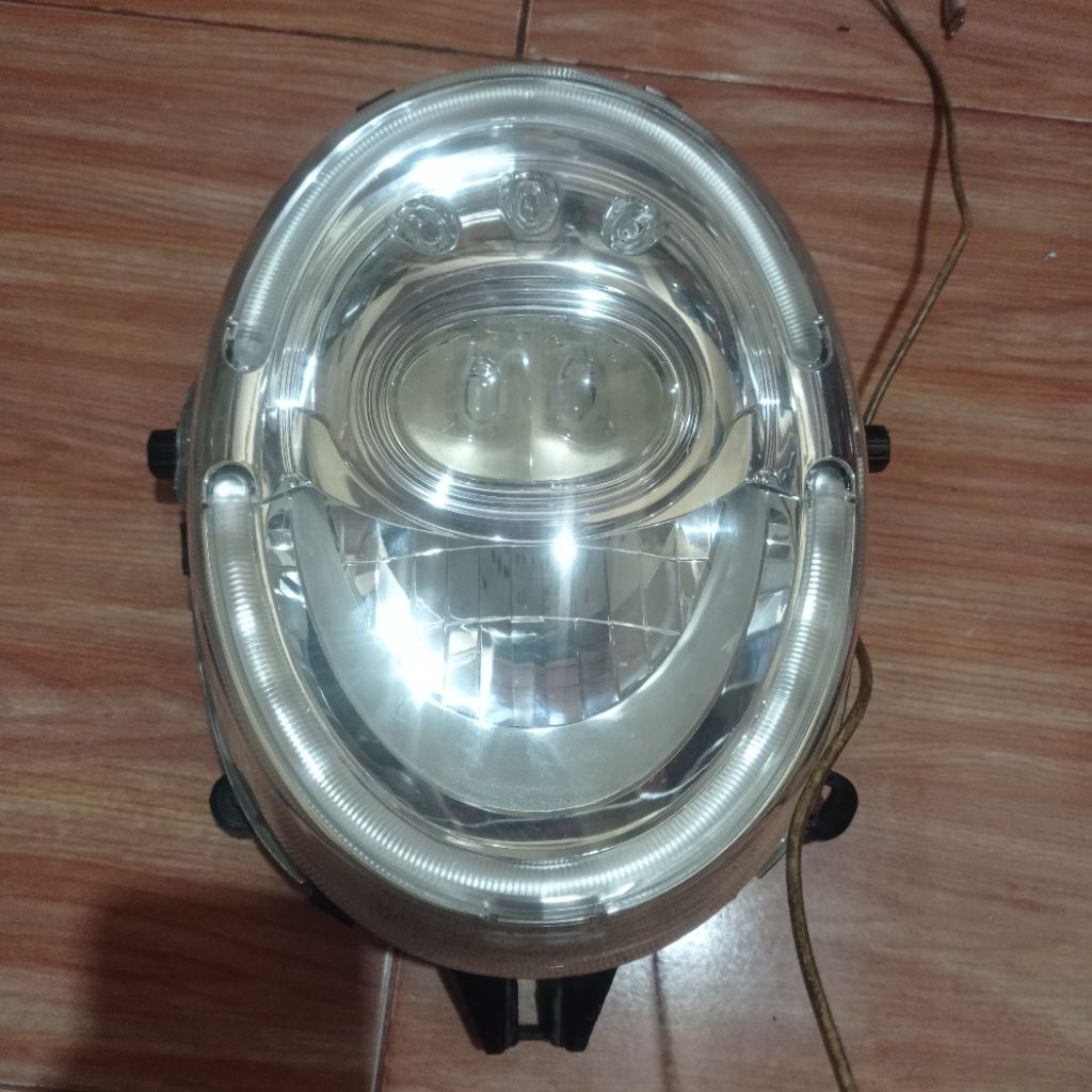 housing batok headlamp lampu depan scoopy donat 2018 2019 ori bahan custom biled
