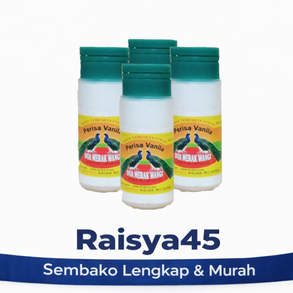 Vanili Bubuk Dua Merak 80g Bahan Dapur Rasa Vanili Untuk Kue Dan Makanan