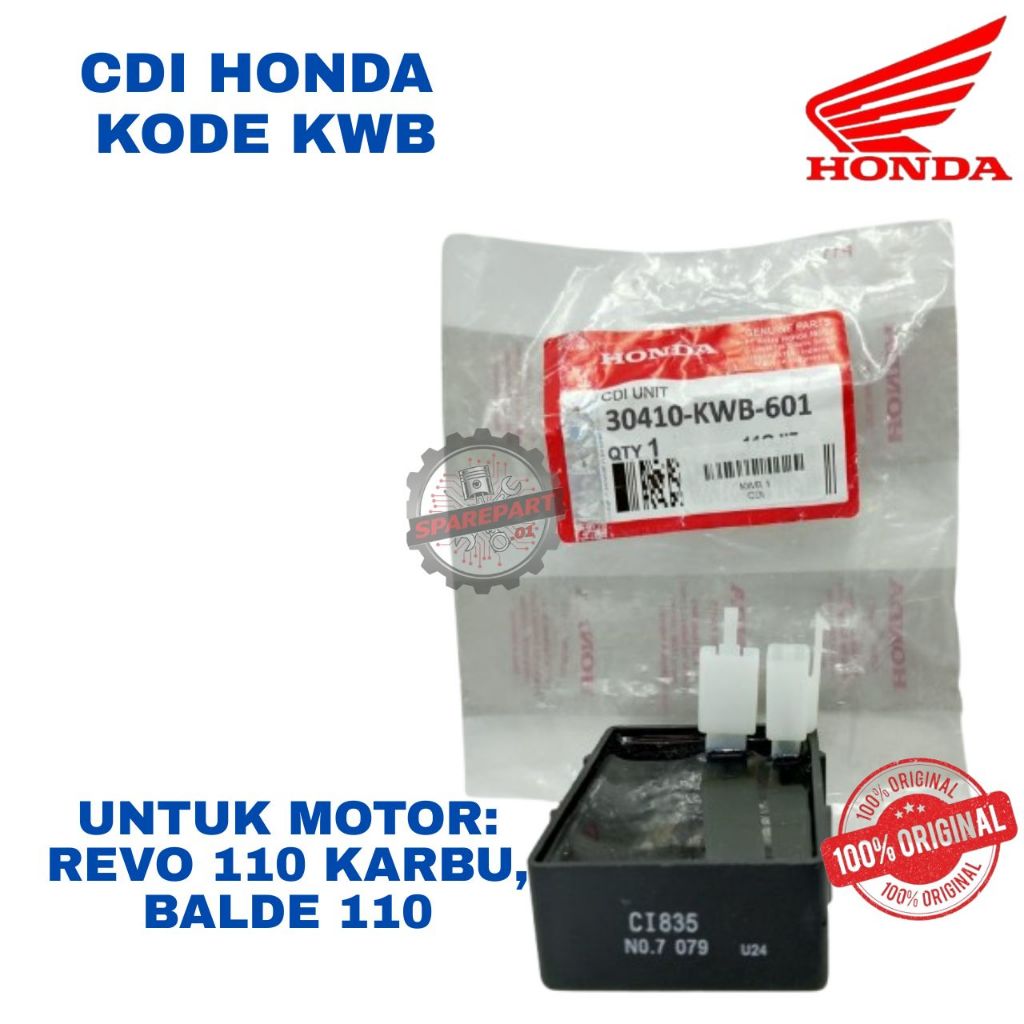 CDI ORIGINAL HONDA KODE KWB REVO, CDI REVO 110 KARBU, BLADE 110