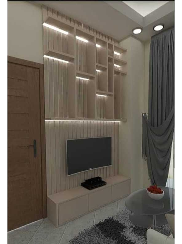 Exmud Living Interior Furniture custom Backdrop TV kabinet tv wallpanel lemari pakaian walk in close