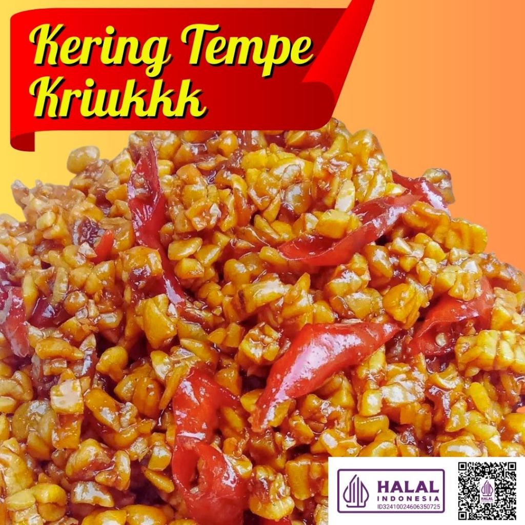 200gr Tempe Orek Kriukkk/ Kering Tempe Renyah/ Kering Tempe Pedas Manis/ Orek Tempe/ Tempe Orek/ Ore