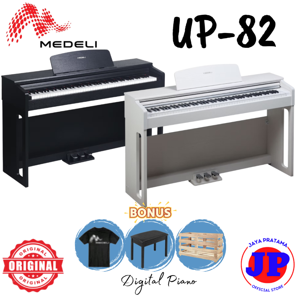Piano Medeli UP82 Digital Compact Piano, 88 Keys Graded Hammer Action Medeli UP-82 Piano Digital