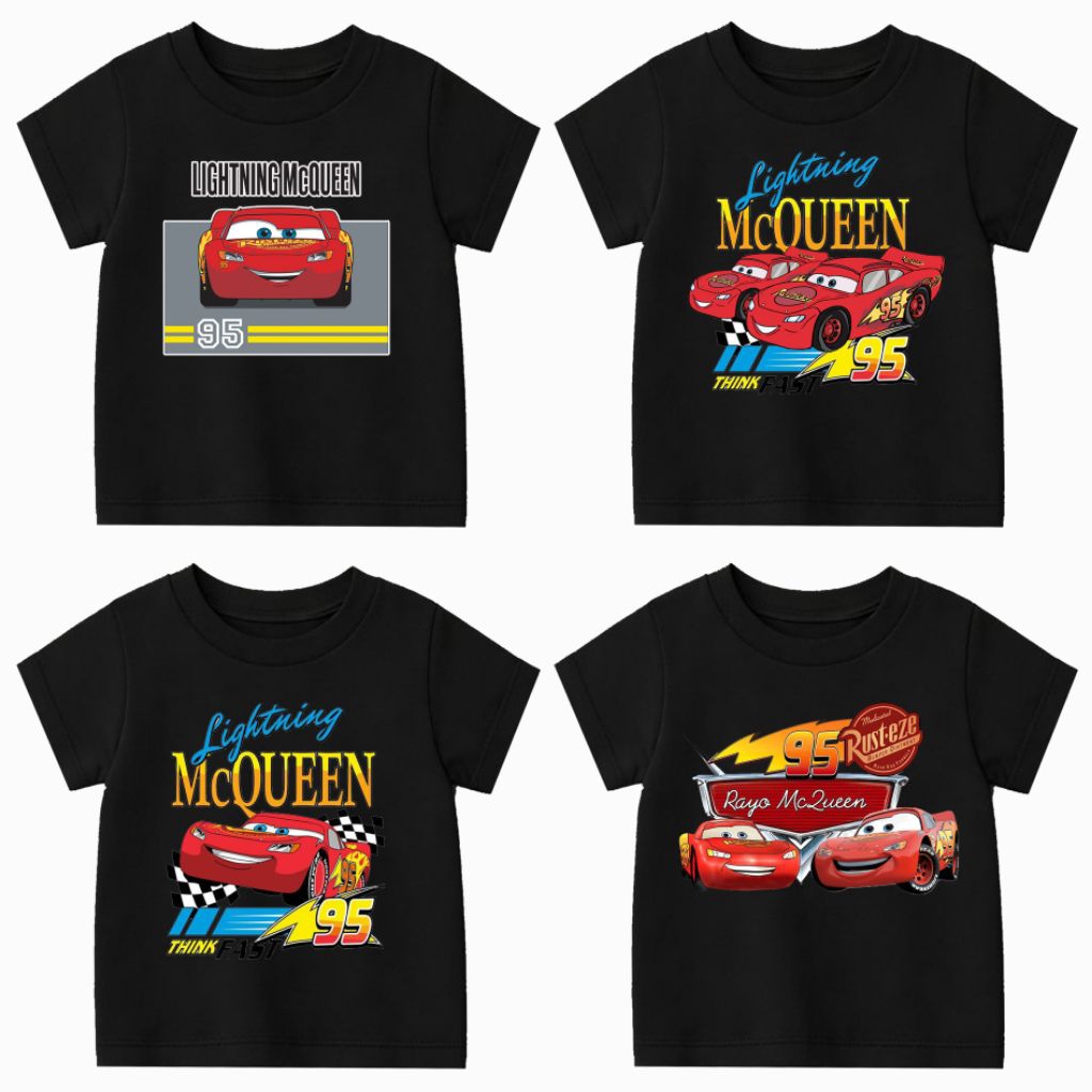 BAJU KAOS ANAK CARS LIGHTNING MCQUEEN KAOS ANAK MCQUEEN