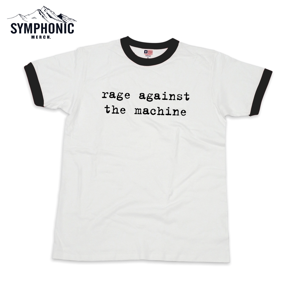 RATM Ringer T-Shirt 100% Katun Ringer T-shirt Unisex S-XXL