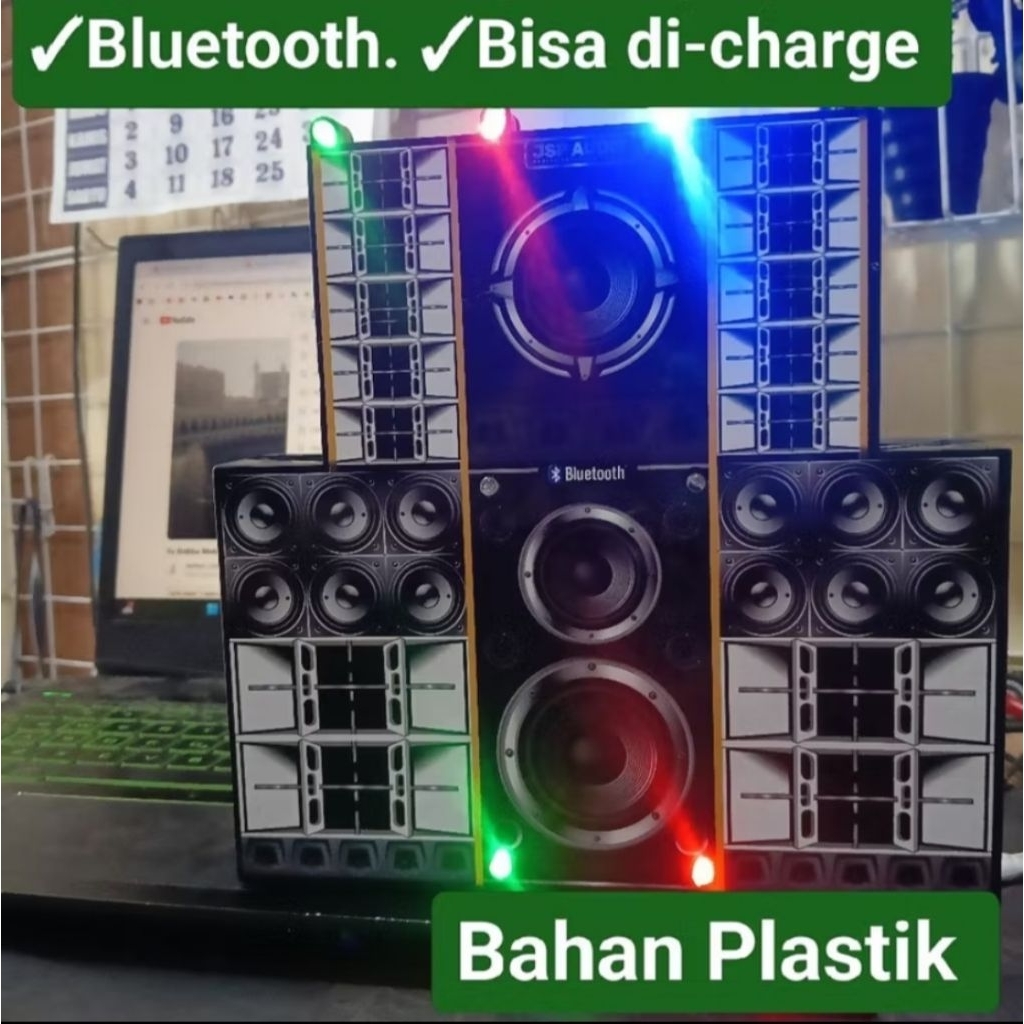 Mainan Anak Sound Horeg Musik Oke Gas Lampu Bluetooth  KI16 Miniatur Telolet Sound Horeg Besar Viral