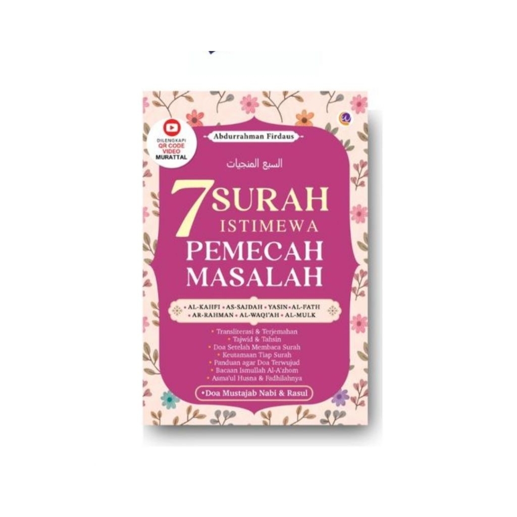 BUKU AGAMA ISLAM : 7 SURAH ISTIMEWA PEMECAH MASALAH UKURAN 14×20 A5 - DOA MUSTAJAB NABI & RASUL -Abd