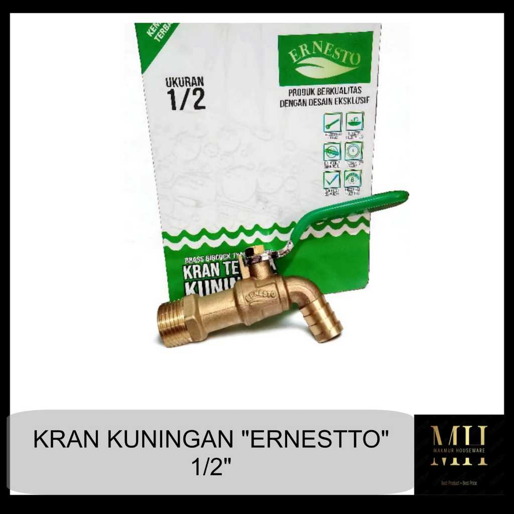 KRAN TEMBOK KUNINGAN 1/2" INCH - KRAN AIR KUNINGAN 1/2INCH - KERAN AIR