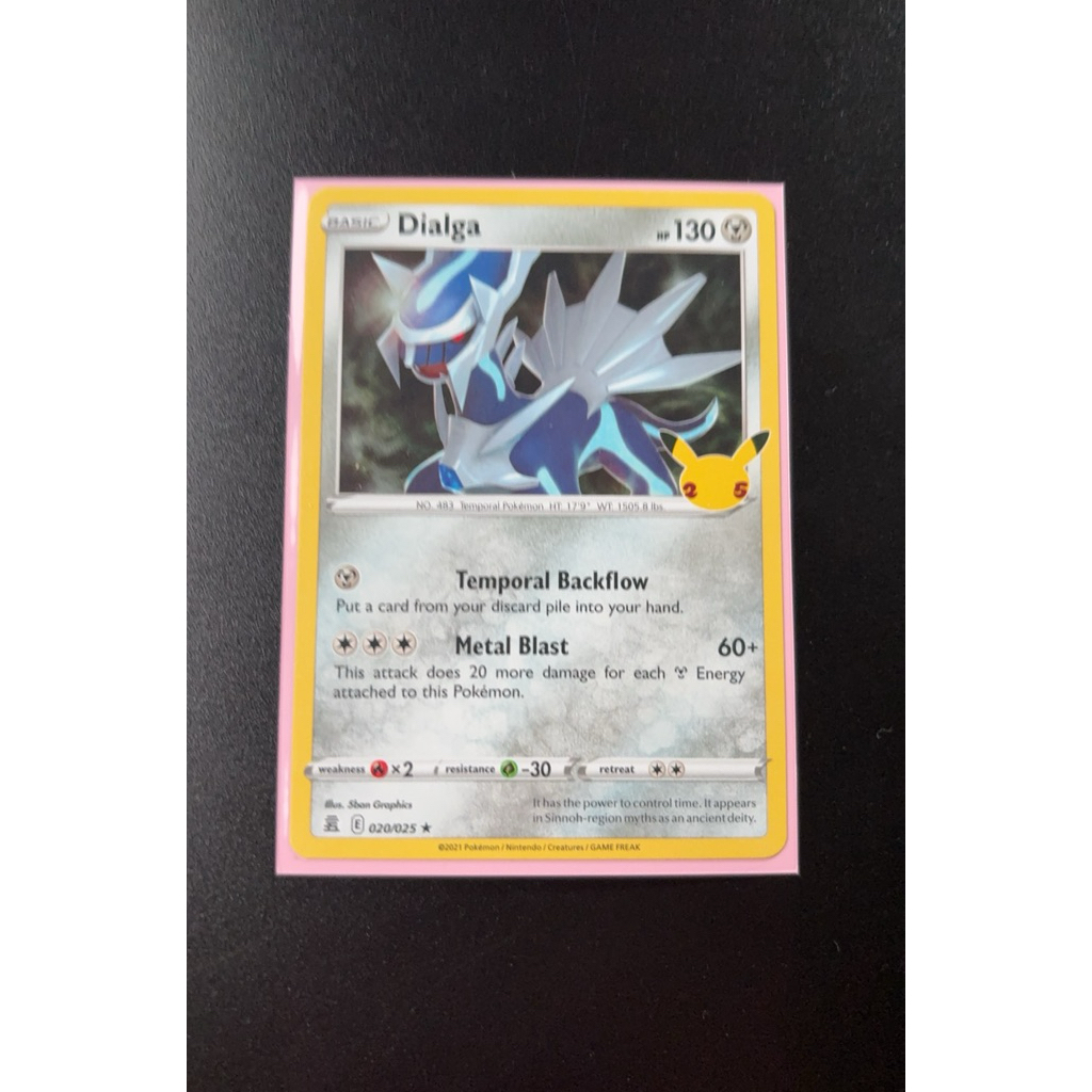 Official Pokemon Card Dialga Holo Pokemon Celebrations 25th Anniversary English