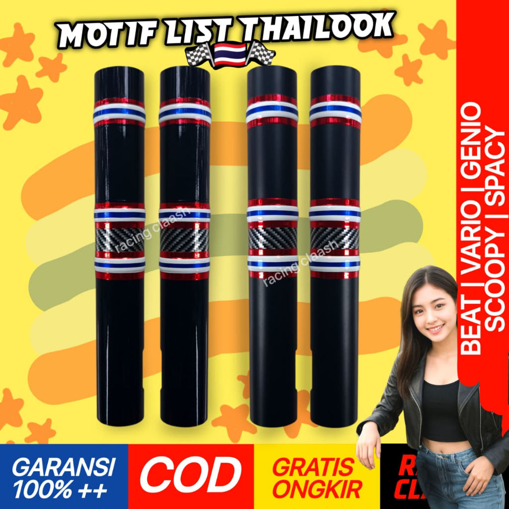 Shopizen Cover Shock Depan Beat Vario Scoopy Spacy Genio Motif List Thailook Thailand Style 110 125 