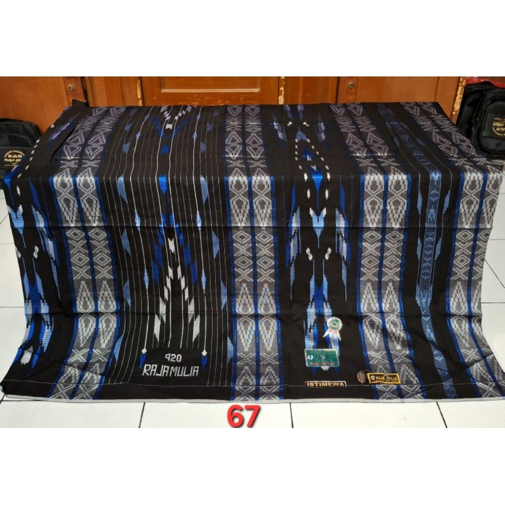 SARUNG SONGKET TENUN ASLI RAJA MULIA 420 FULL SUTERA EXCLUSIVE