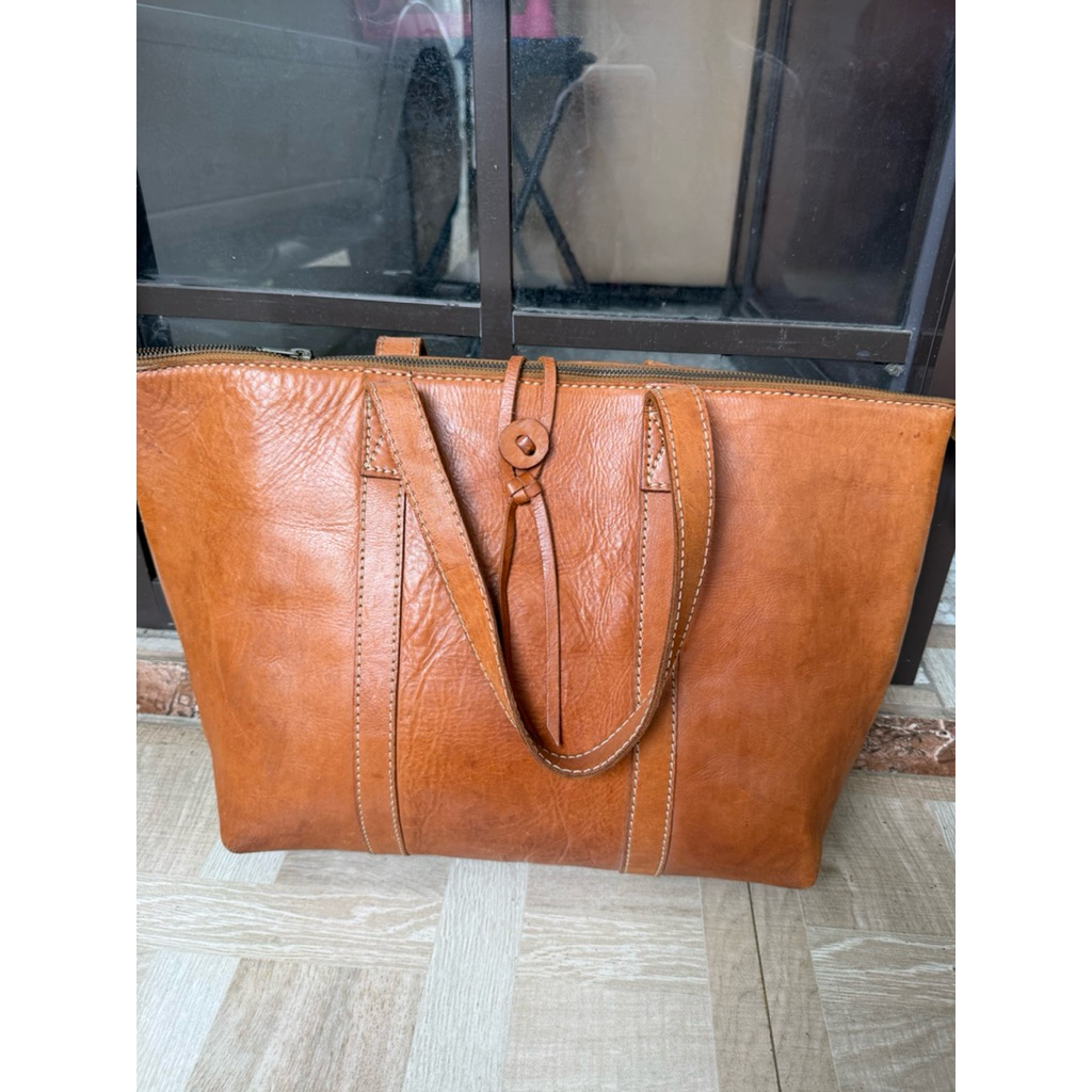 Tote bag kulit asli sapi