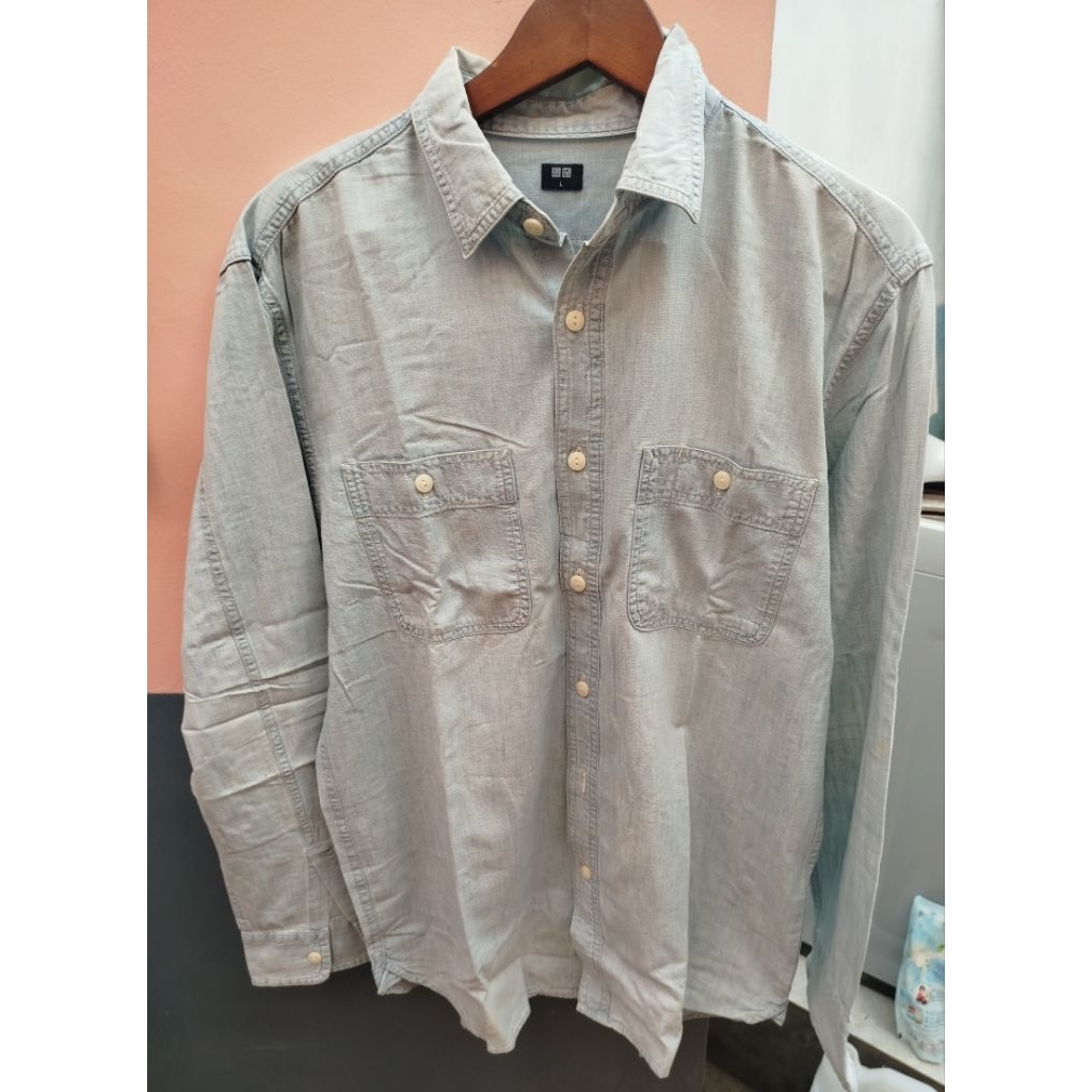 Preloved Kemeja Oversize Wanita Uniqlo dan H&M