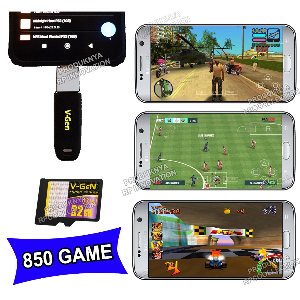 Memory HP / Falshdisk Android 850 Game PPSSPP PS1