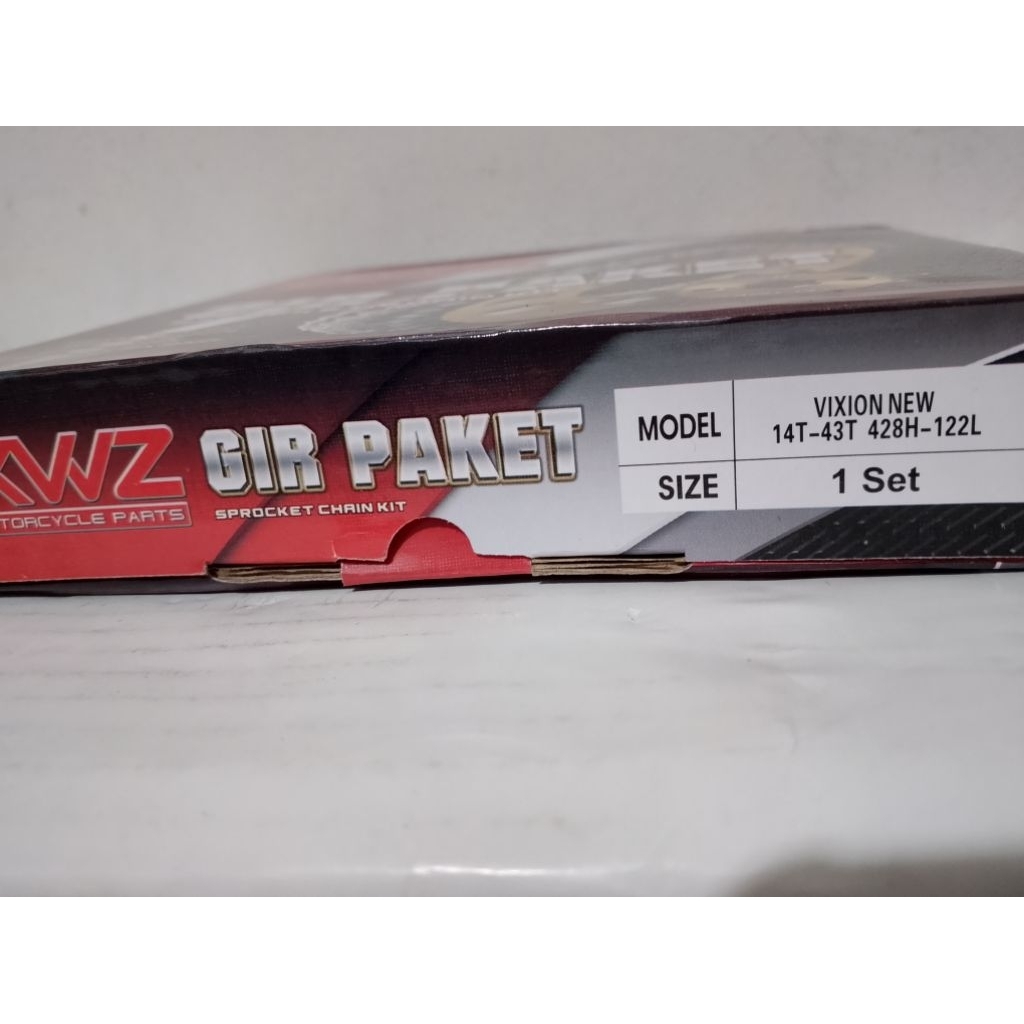 Gear Paket asli XWZ untuk motor VIXION NEW