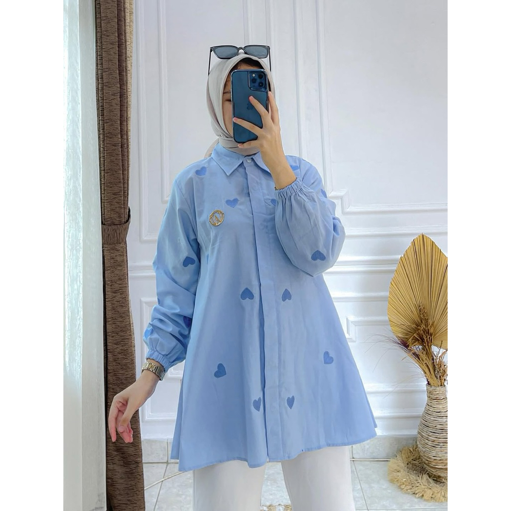 Atasan kemeja blus winody