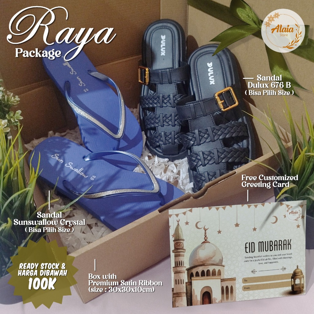 Hampers Wanita Ramadhan Edition - Raya Package [Sandal Sunswallow Crystal + 676 B]