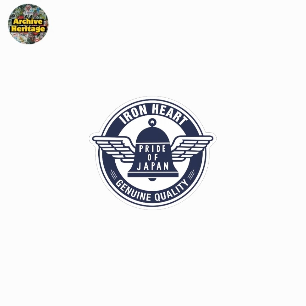 sticker Iron Heart denim pride of japan diecut stiker