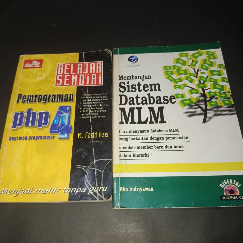 [PAKET HEMAT JADUL] 2 Buku Coding Jadul (PHP 4 & Database MLM) - Sejarah Web & Sistem