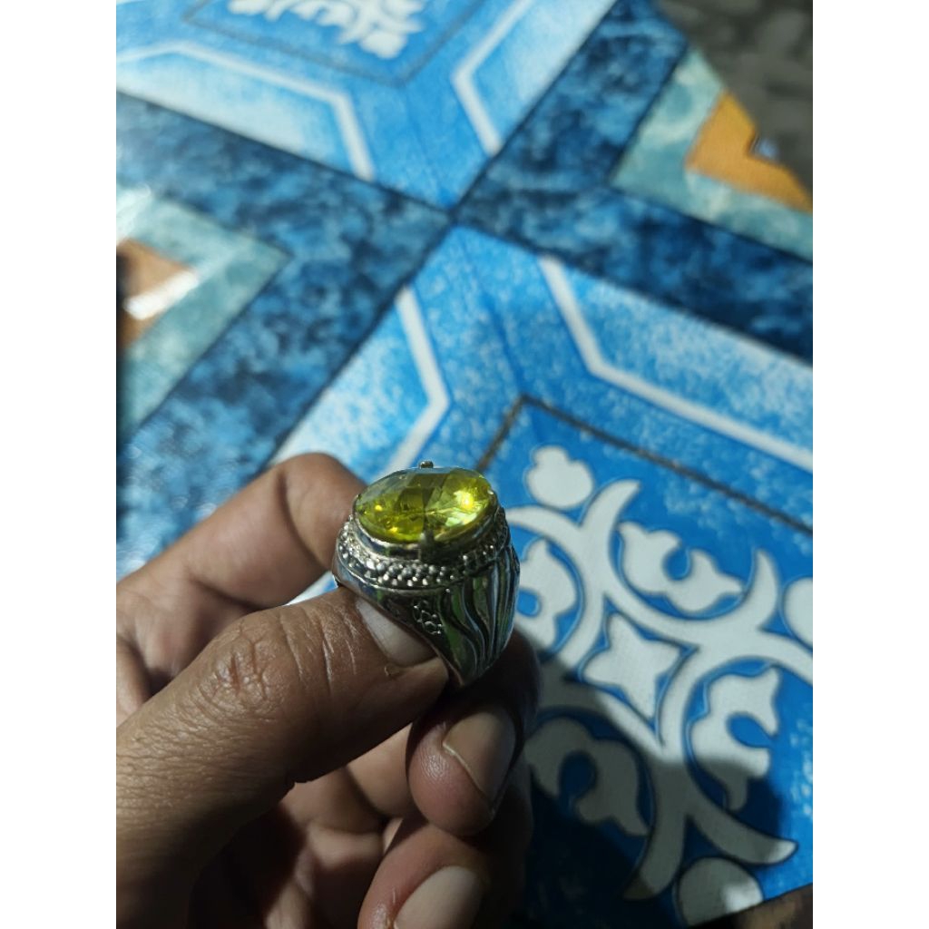 Batu Akik Yellow Topaz