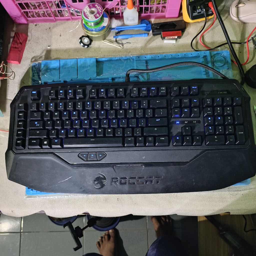 Keyboard Mechanical Gaming Full Size Roccat Ryos Mk Pro Mx Mechanical Keyboard Black (ROC-12-158-BK)