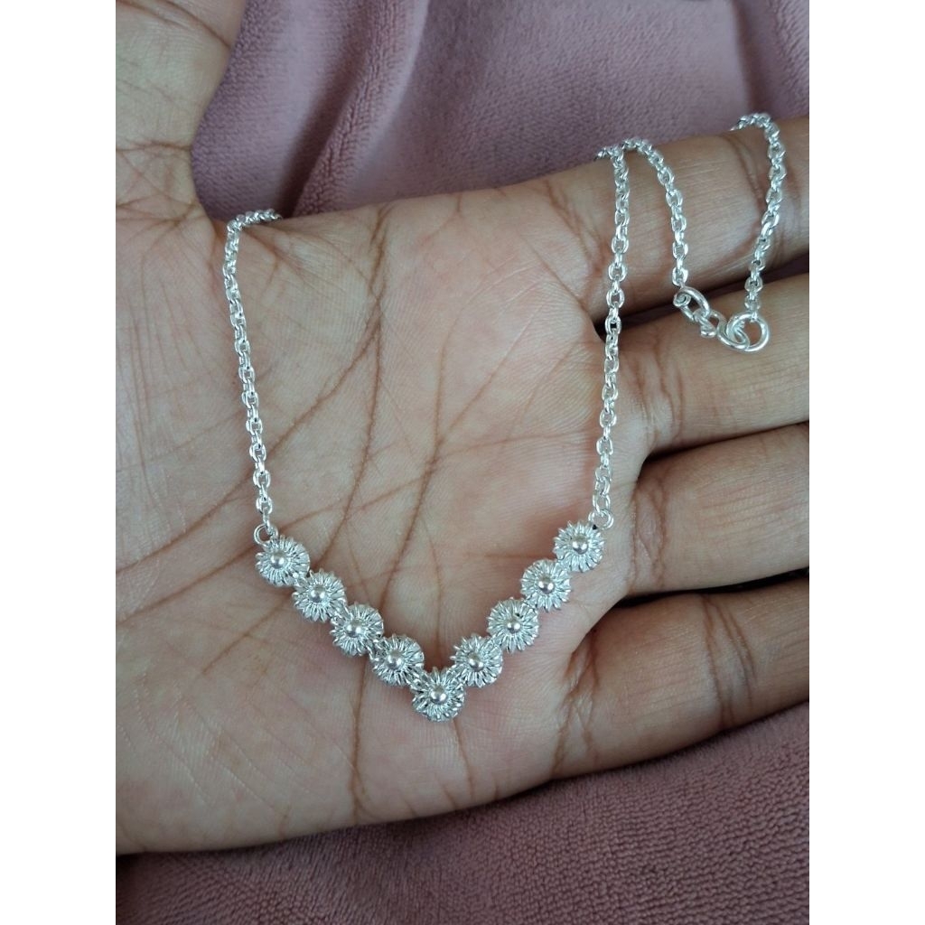 kalung aurel handmade perak 45cm