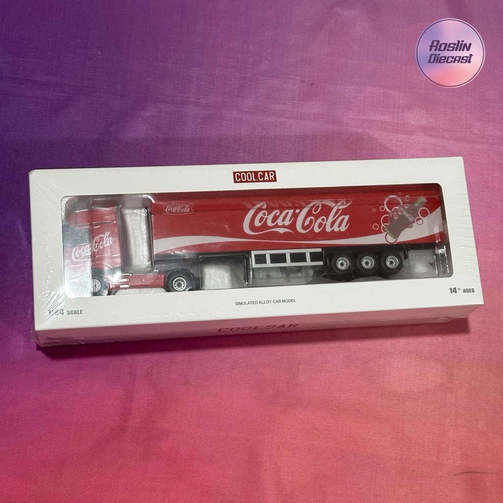 Diecast 1:64 Cool Car Mercedes Actros Container Truck Coca Cola series