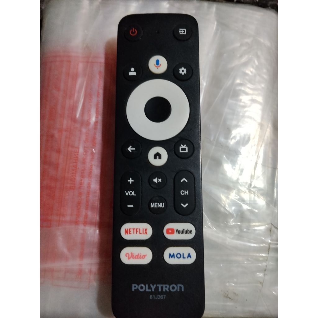 Remote TV Android Polytron Smart 81J367  bekas