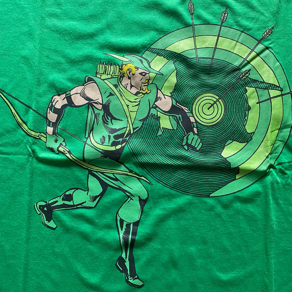 Tshirt kaos DC Comics original Green Arrow BNWT Baru Medium