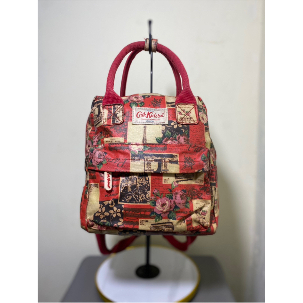 Tas Ransel Cath Kidston Original Backpack Wanita Floral Vintage Branded Preloved