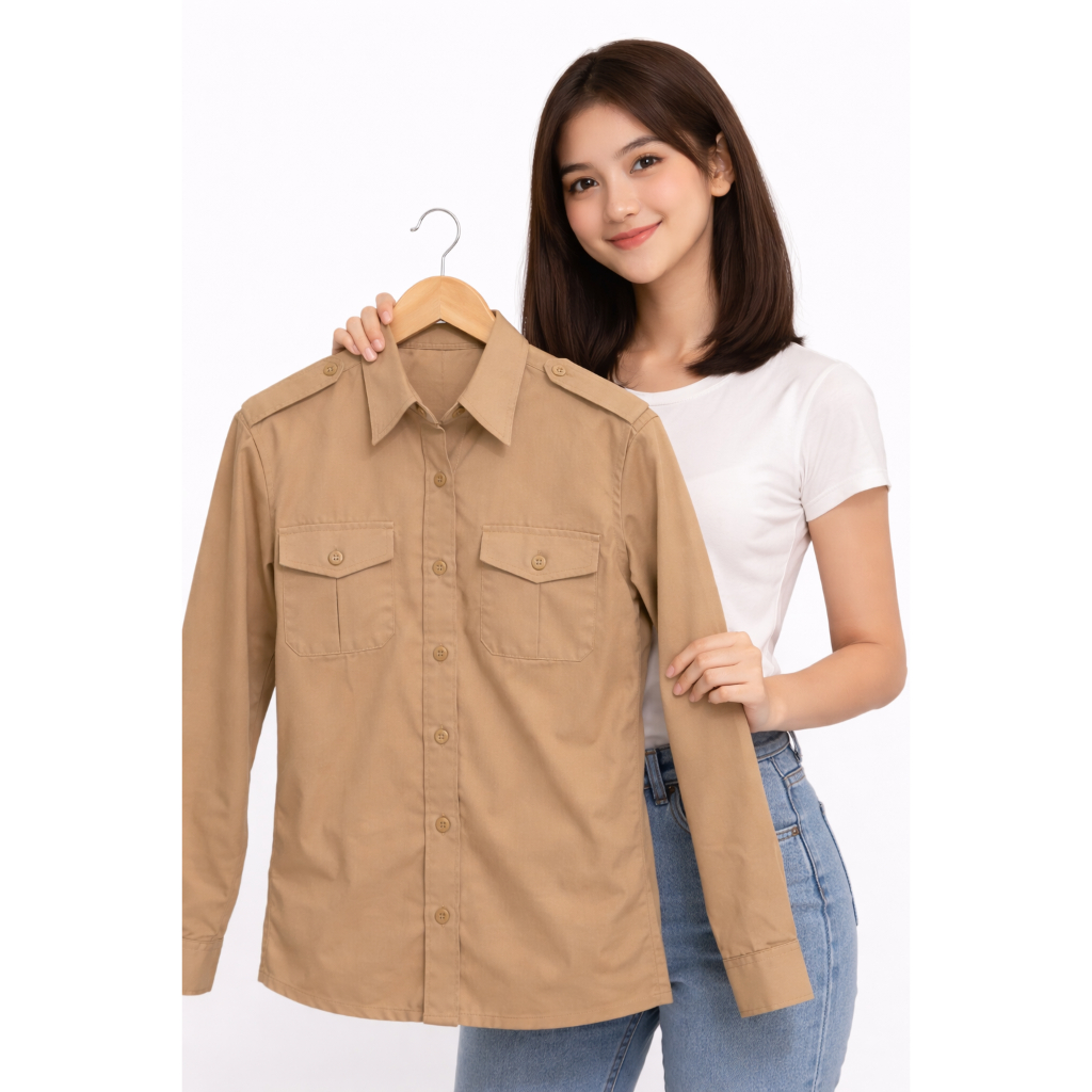 BAJU SERAGAM PRAMUKA SMK LENGAN PANJANG