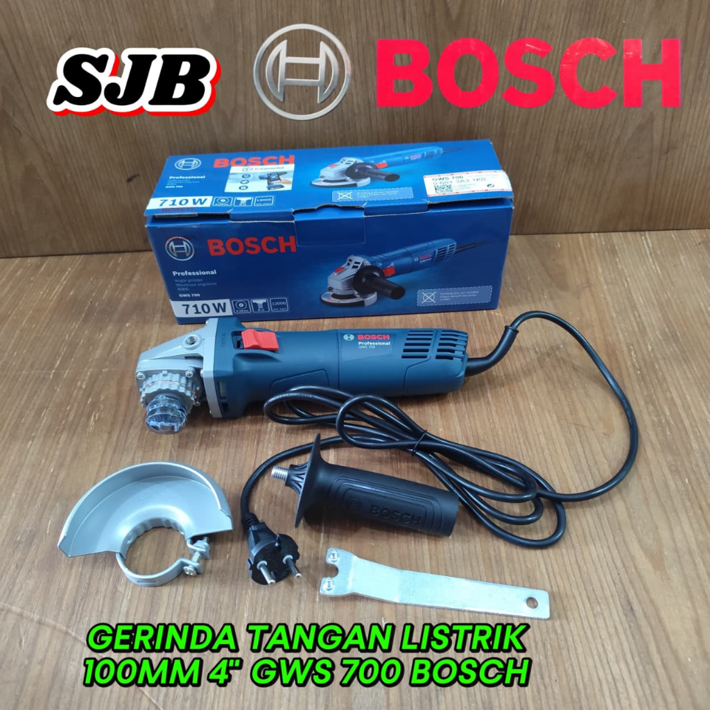 GERINDA TANGAN LISTRIK BOSCH GWS 700 PROFESSIONAL 710W (PER PCS | ORIGINAL BOSCH, KUAT & PRESISI)